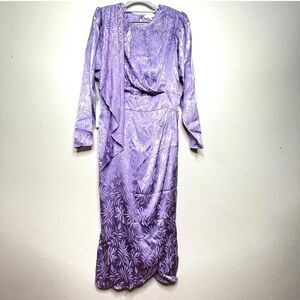 Ronny Kobo Collection Purple Floral Dress